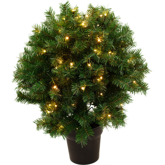 Pyöreä joulusetripuu ruukussa, korkeus 70 cm, 120 LED-valoa, 230 volttia NORDIC WINTER