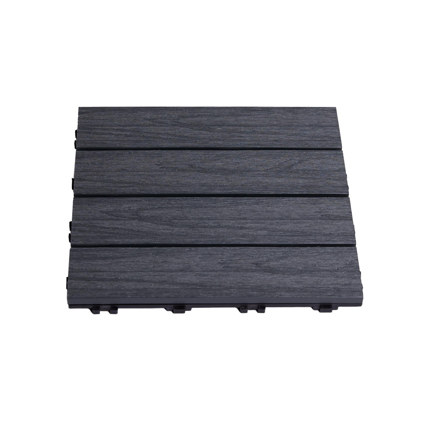 Terassilaatta komposiittia 30 x 30 cm 4 kpl., antrasiitinharmaa HORTUS