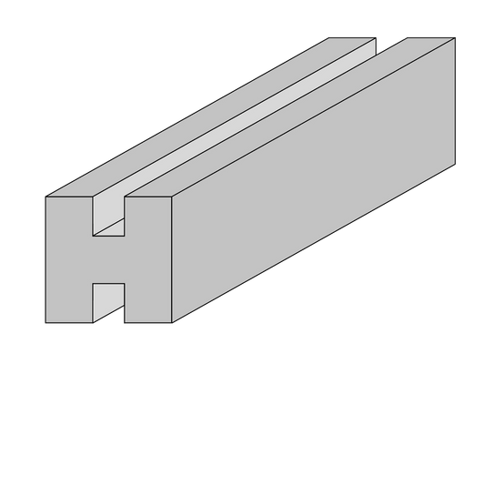 Keskitolppa (H -muoto) profiiliaitaan, 90x90x2700 mm HORTUS