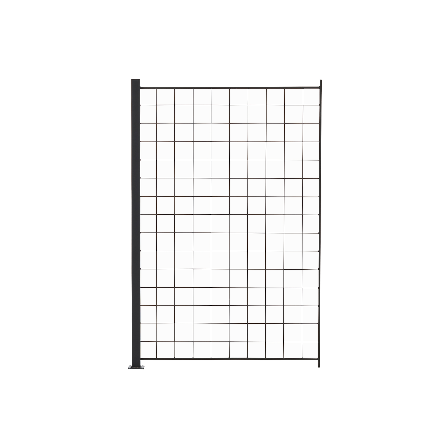 1 Lisäpaneeli säleikköä 150 x 100 cm, antrasiitti, mukana 1 kpl 158cm alumiinitolppa