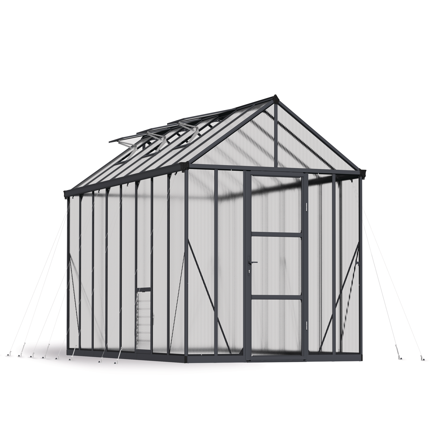 Kasvihuone Glory 12,2 m2, harmaa runko, Palram - Canopia