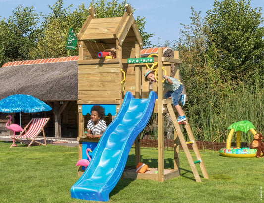 Leikkitorni Jungle Gym Resort, sininen liukumäki