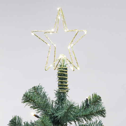 3D latvatähti LED-valolla ja liittimellä nw joulukuuseen 25 x 19 x 19 cm NORDIC WINTER