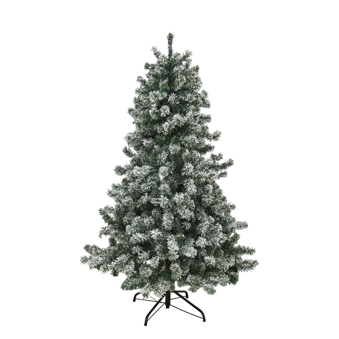 Joulukuusi PVC "FROST" lumipeitteellä, Luokka B+, 150 X 100 cm valoilla NORDIC WINTER