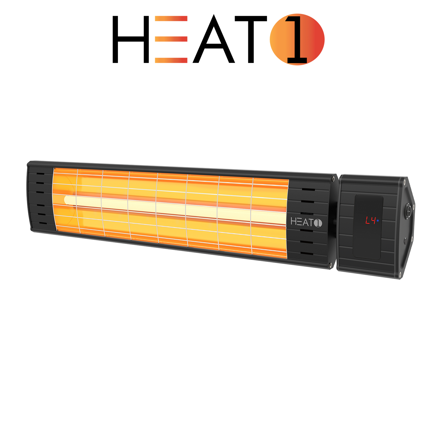 Terassilämmitin ECO pro-line 2300W kaukosäätimellä, musta HEAT1