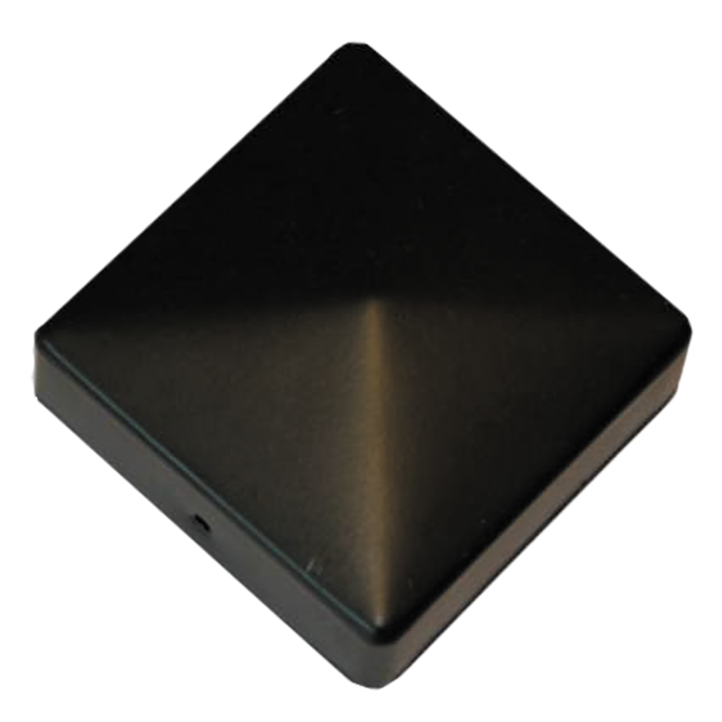 5 kpl erä, Tolpanhattu, musta, ruuvattava 101 x 101 mm
