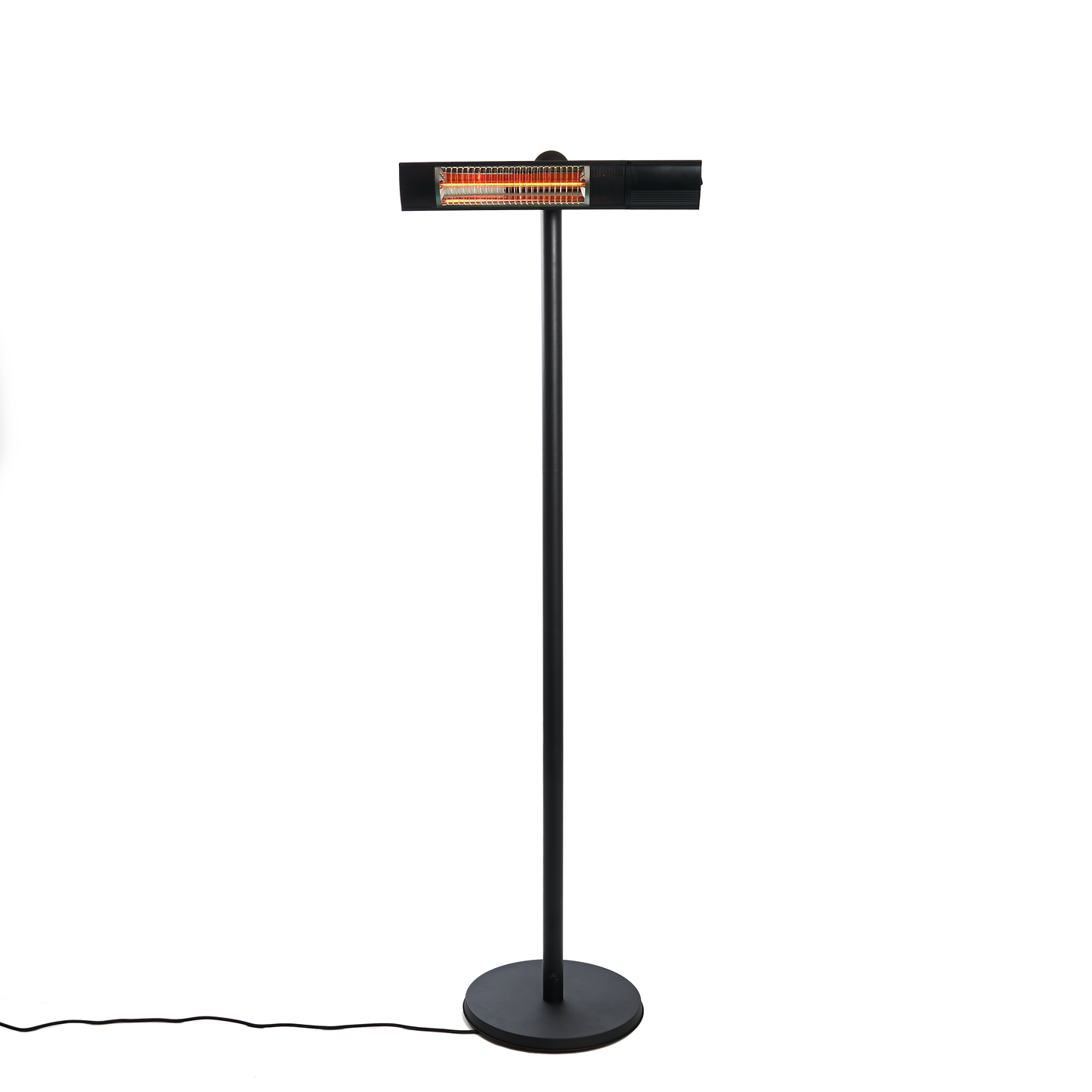Terassilämmitin 500/1000/1500W lattiamalli, kaukosäädin, RGT, musta HORTUS