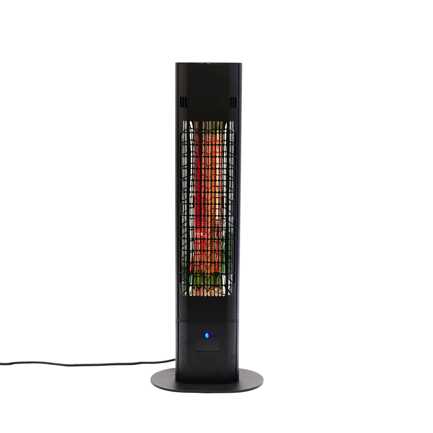 Terassilämmitin 1800W lattiamalli, kaukosäädin, soft touch, musta HORTUS