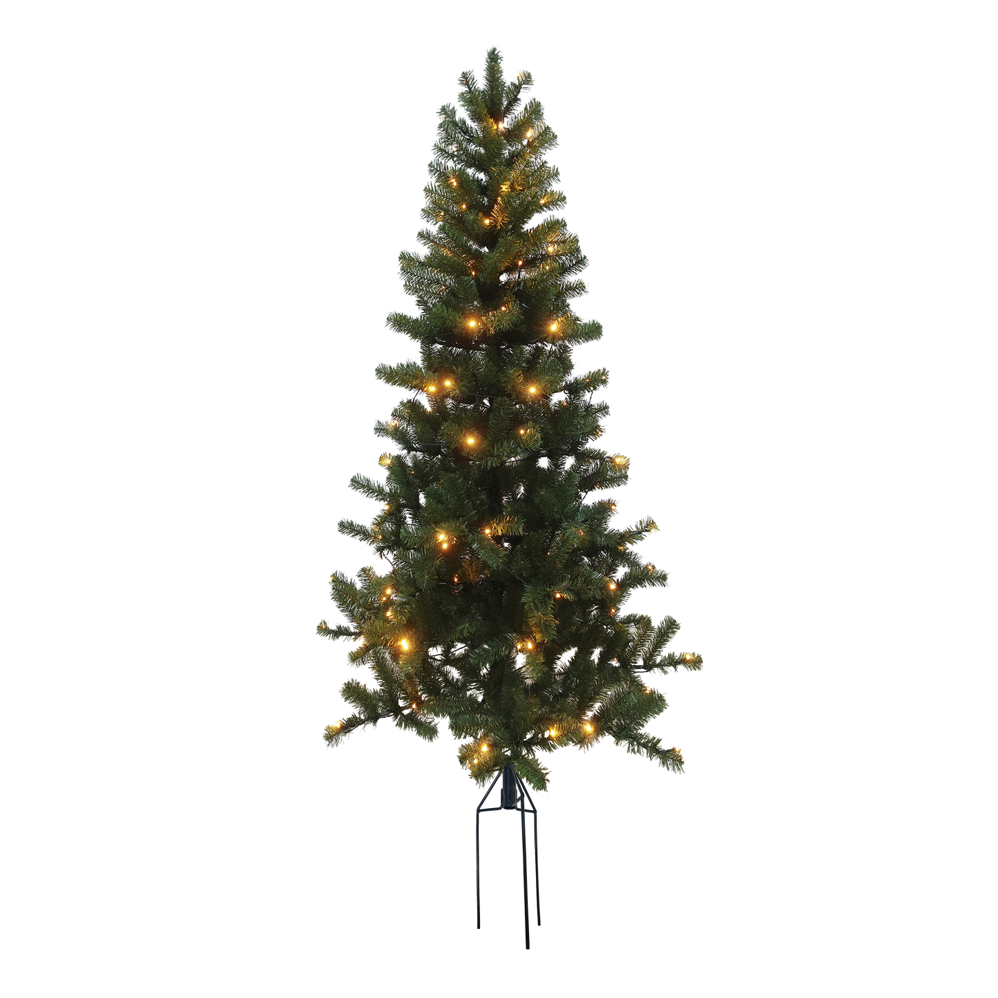 Joulukuusi PVC "ASKE" Luokka B+, ulkokäyttöön, 150 x 90 cm valoilla NORDIC WINTER