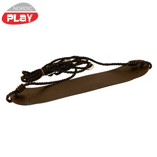 Pehmeä keinuistuin, musta, musta köysi NORDIC PLAY