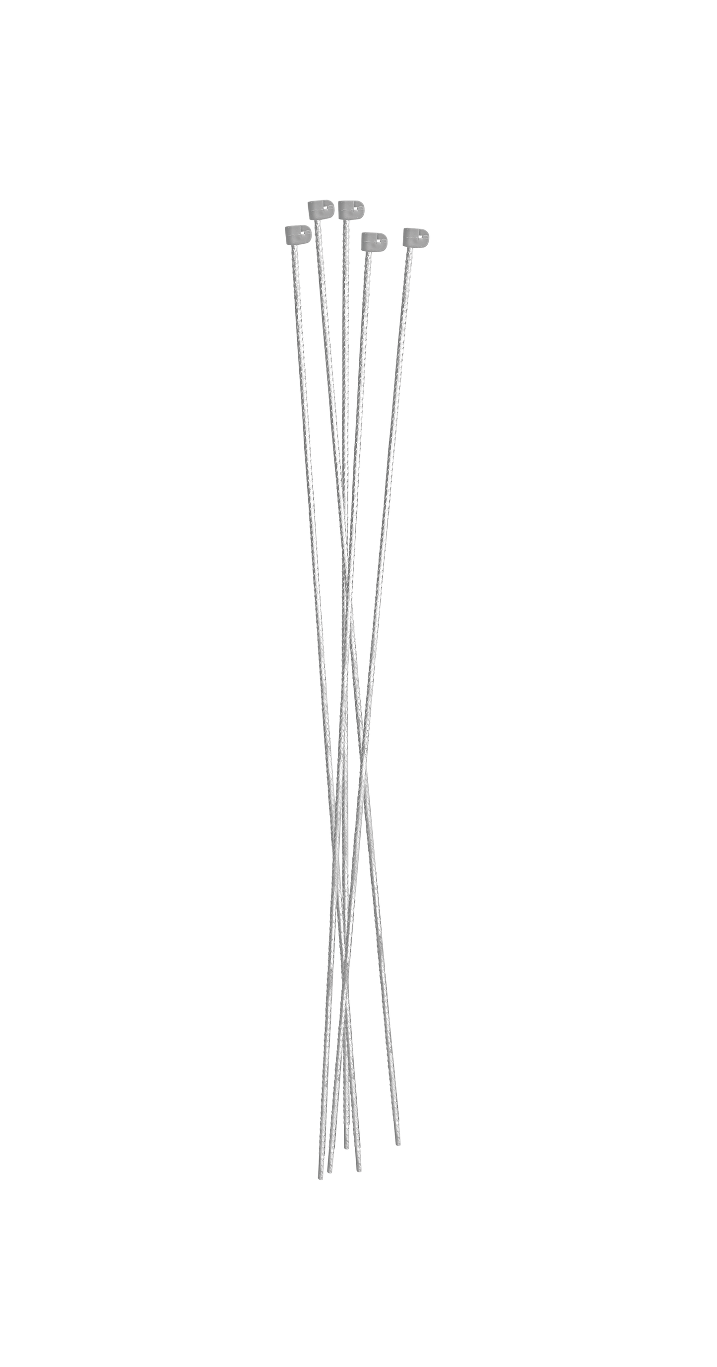 Harjaterästolppa, 10 mm, harmaa, harmaa suojus, 145 cm x 10