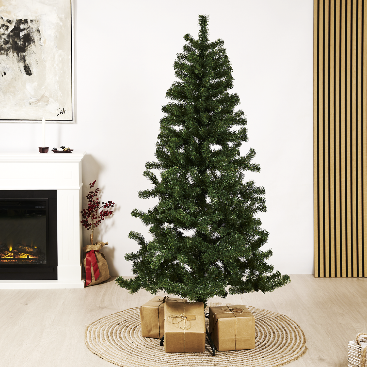 Joulukuusi PVC "ALF" Luokka B, 200 X 106 cm ilman valoja NORDIC WINTER