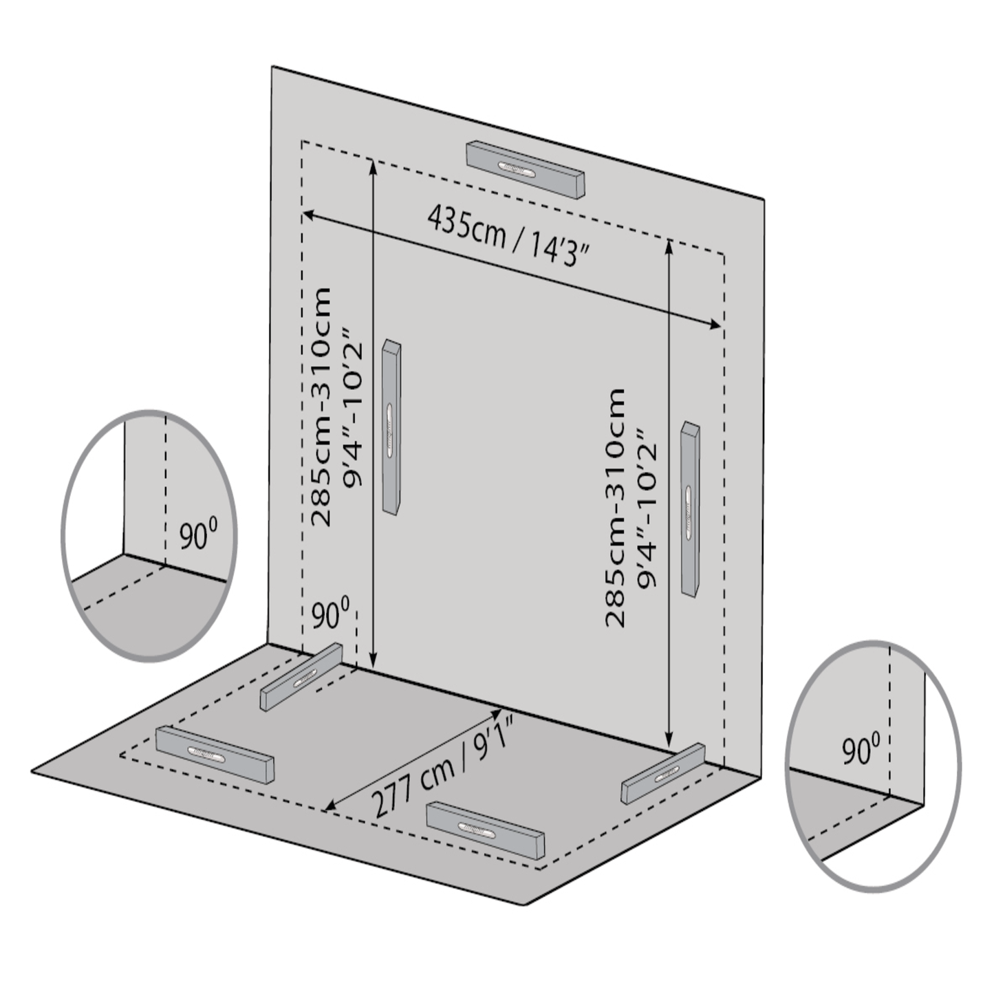 Viherhuone SanRemo 3x4,25, harmaa Palram - Canopia