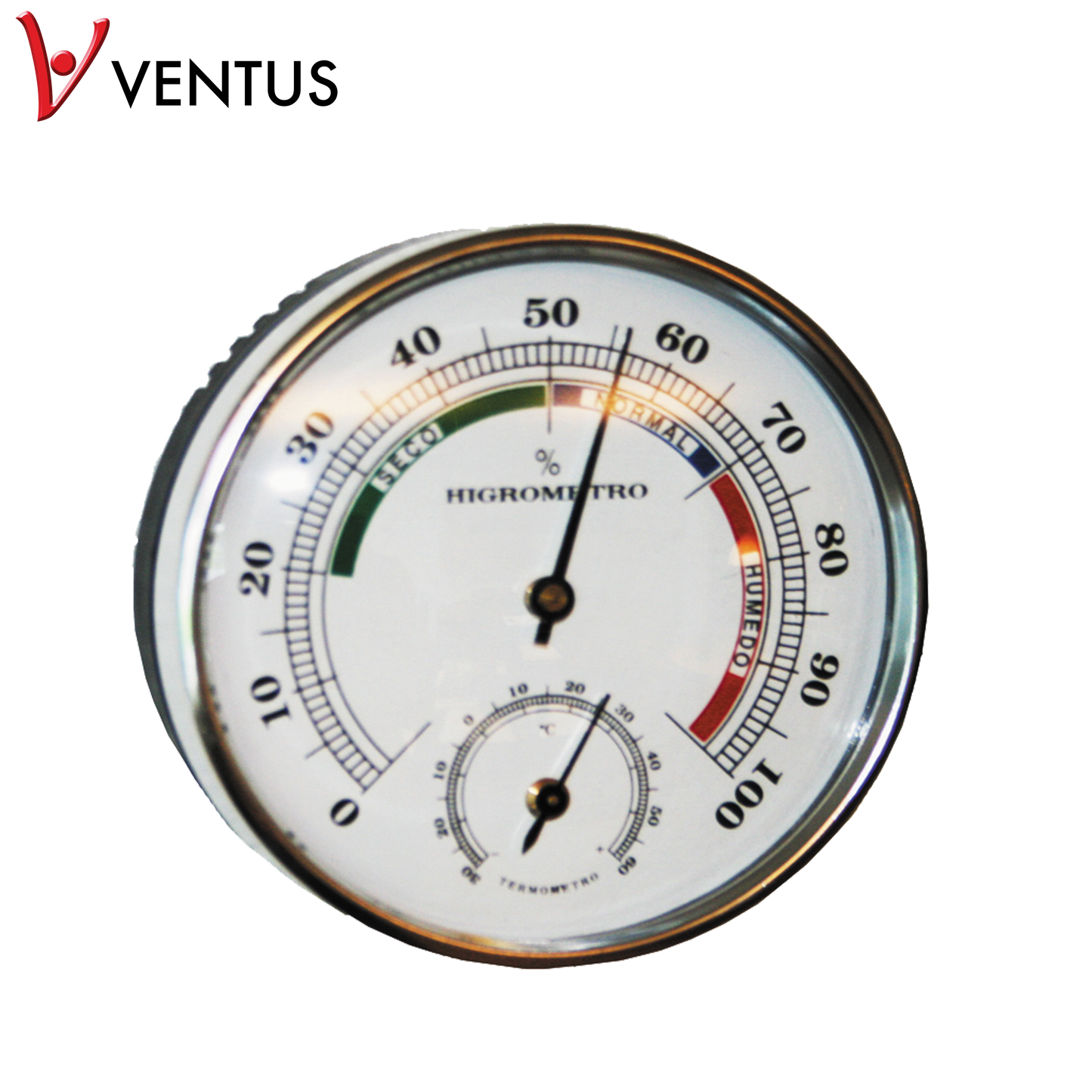 Lämpö/kosteusmittari Ø85 x 25 mm WA085 VENTUS