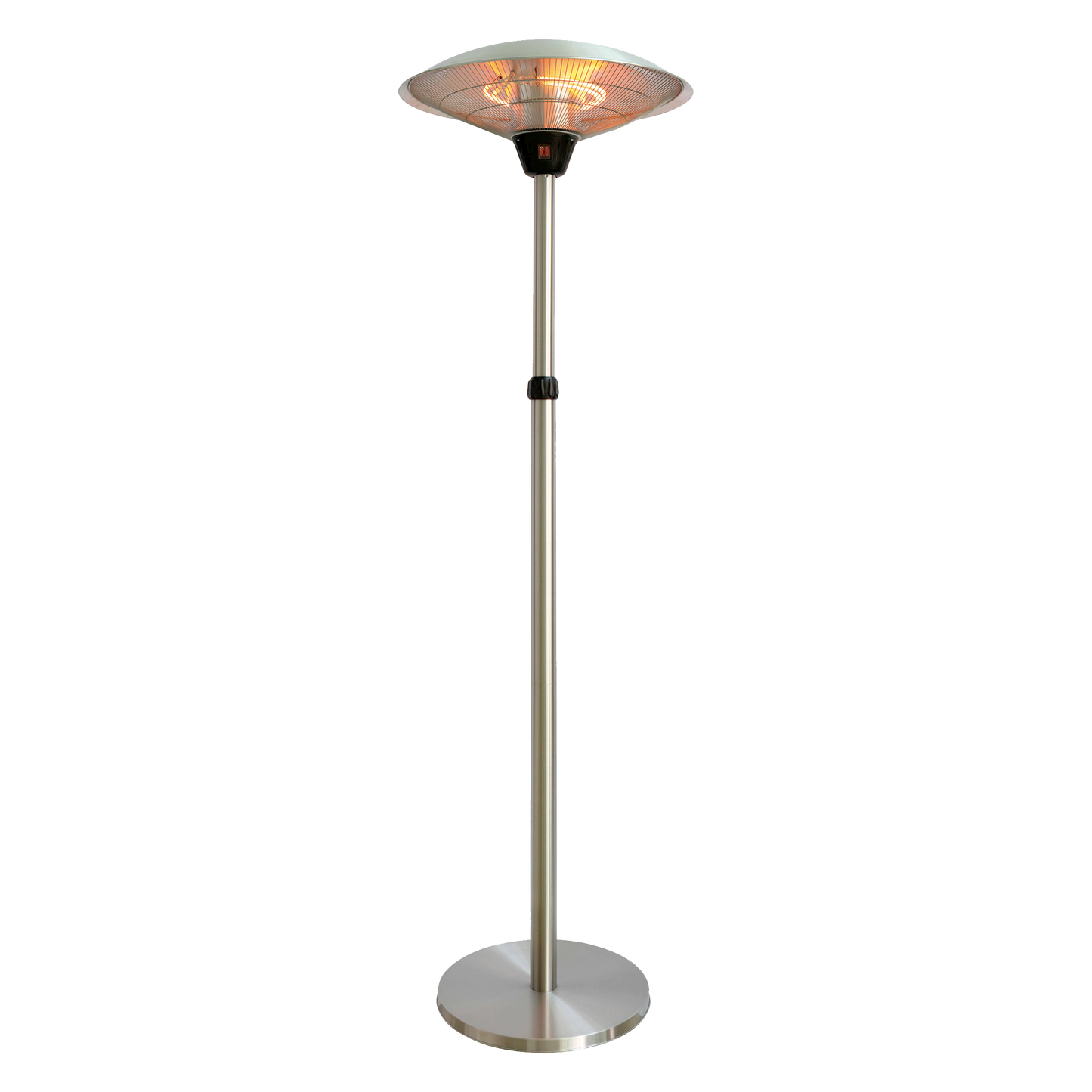 Terassilämmitin lattiamalli säädettävällä jalalla 900/1200/2100 W, HA, hopea HORTUS
