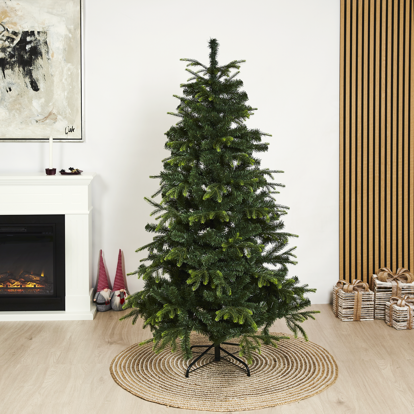 Joulukuusi PE/PVC "ALVA", Luokka A, 140x96 cm ilman valoja NORDIC WINTER