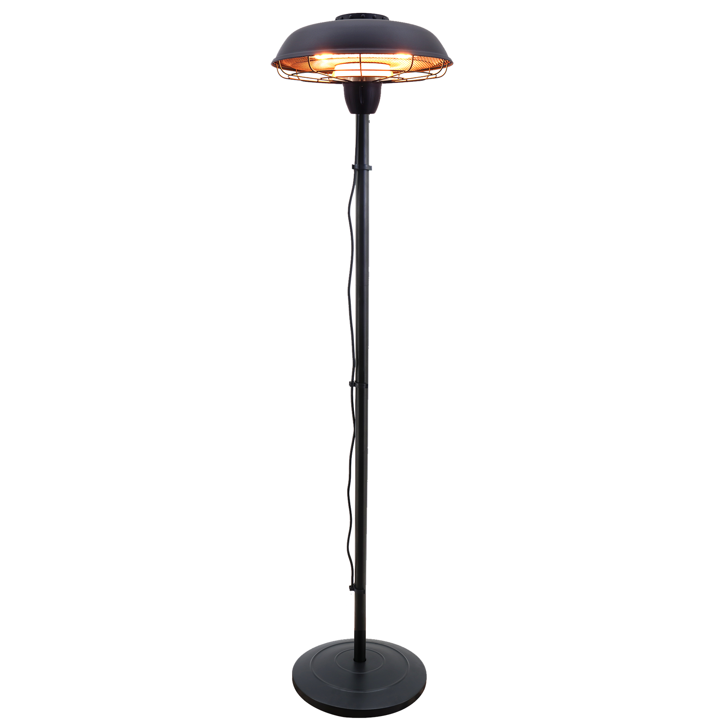Terassilämmitin 900/2100W lattiamalli, HA, musta HORTUS