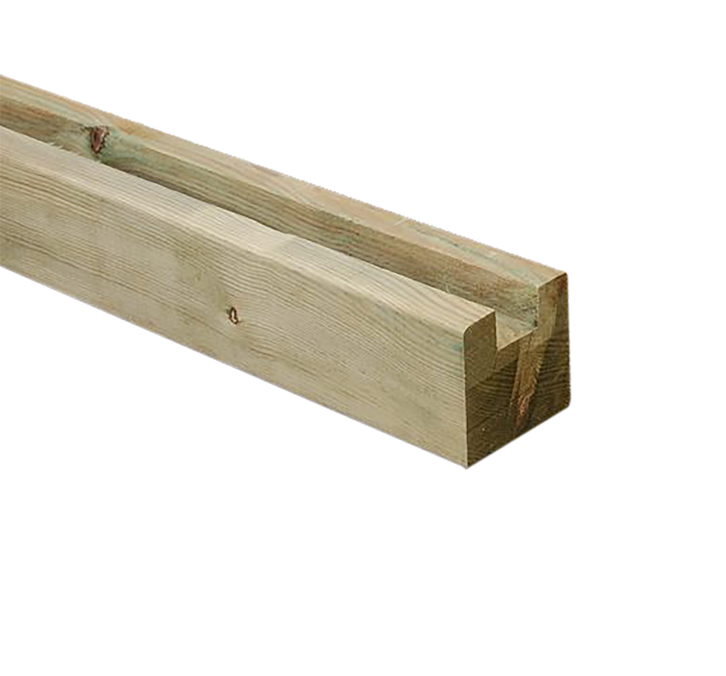 Päätytolppa (U -muoto) profiiliaitaan, 90x90x2700 mm HORTUS