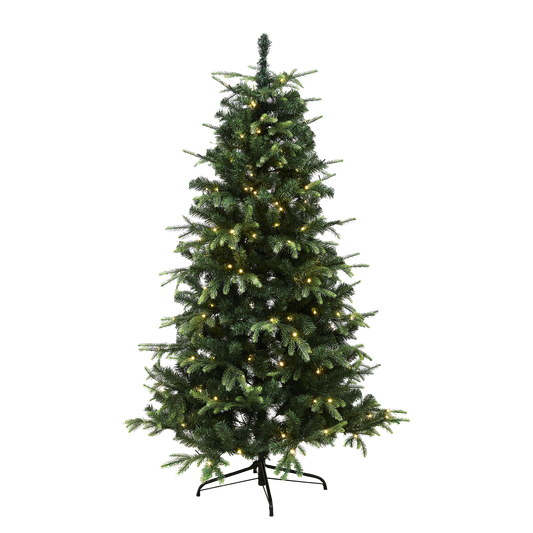 Joulukuusi PE/PVC "VIGA", Luokka A, 170x116 cm valoilla NORDIC WINTER