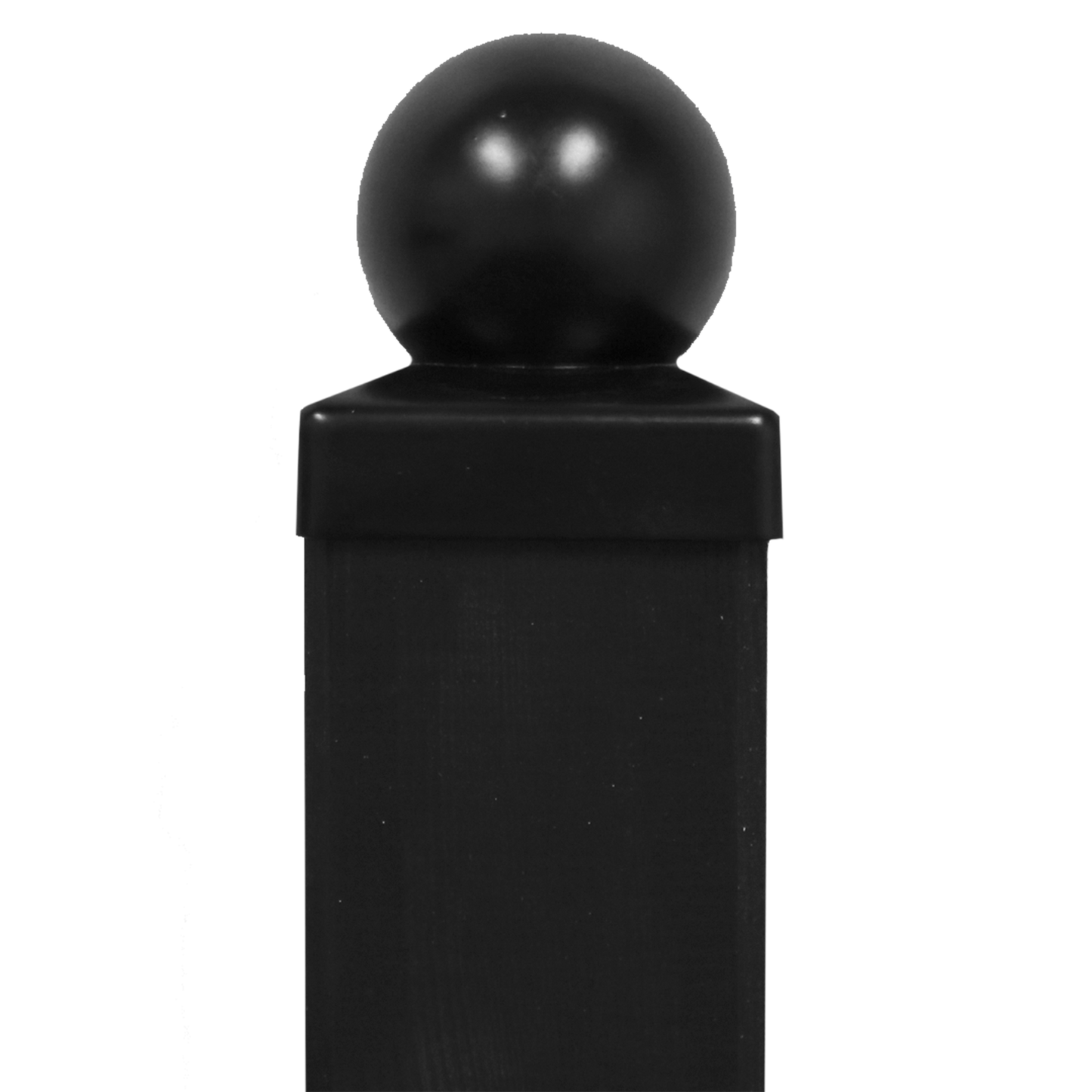 5 kpl erä, Tolpanhattu, koristekuula, musta 71 x 71 mm