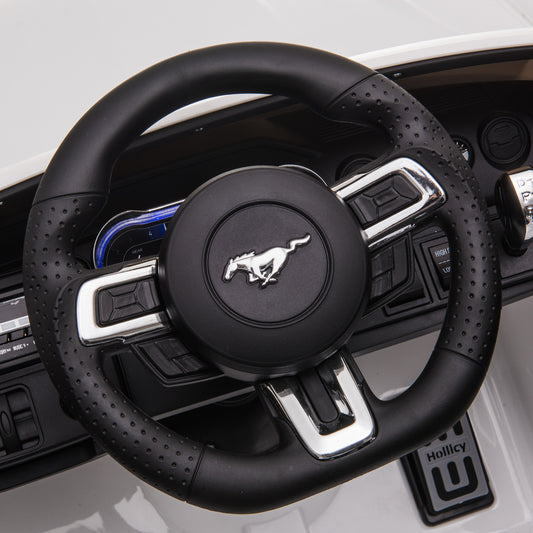 Sähköauto Ford Mustang 2X12V akut (24V), EVA -renkaat edessä, keinonahkaistuin
