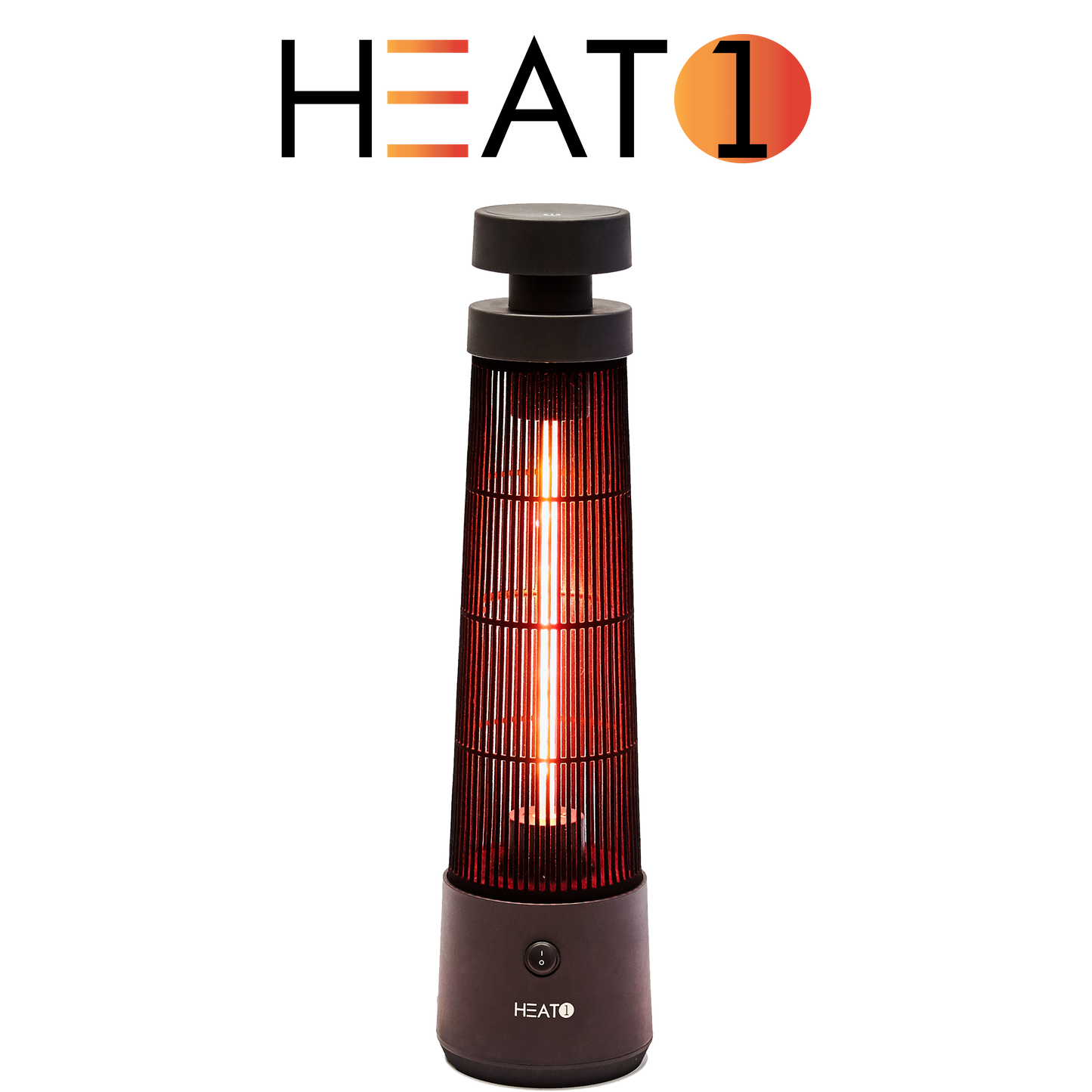 Terassilämmitin ECO high-line pöydänalusmalli "Cone" 1200W, musta HEAT1