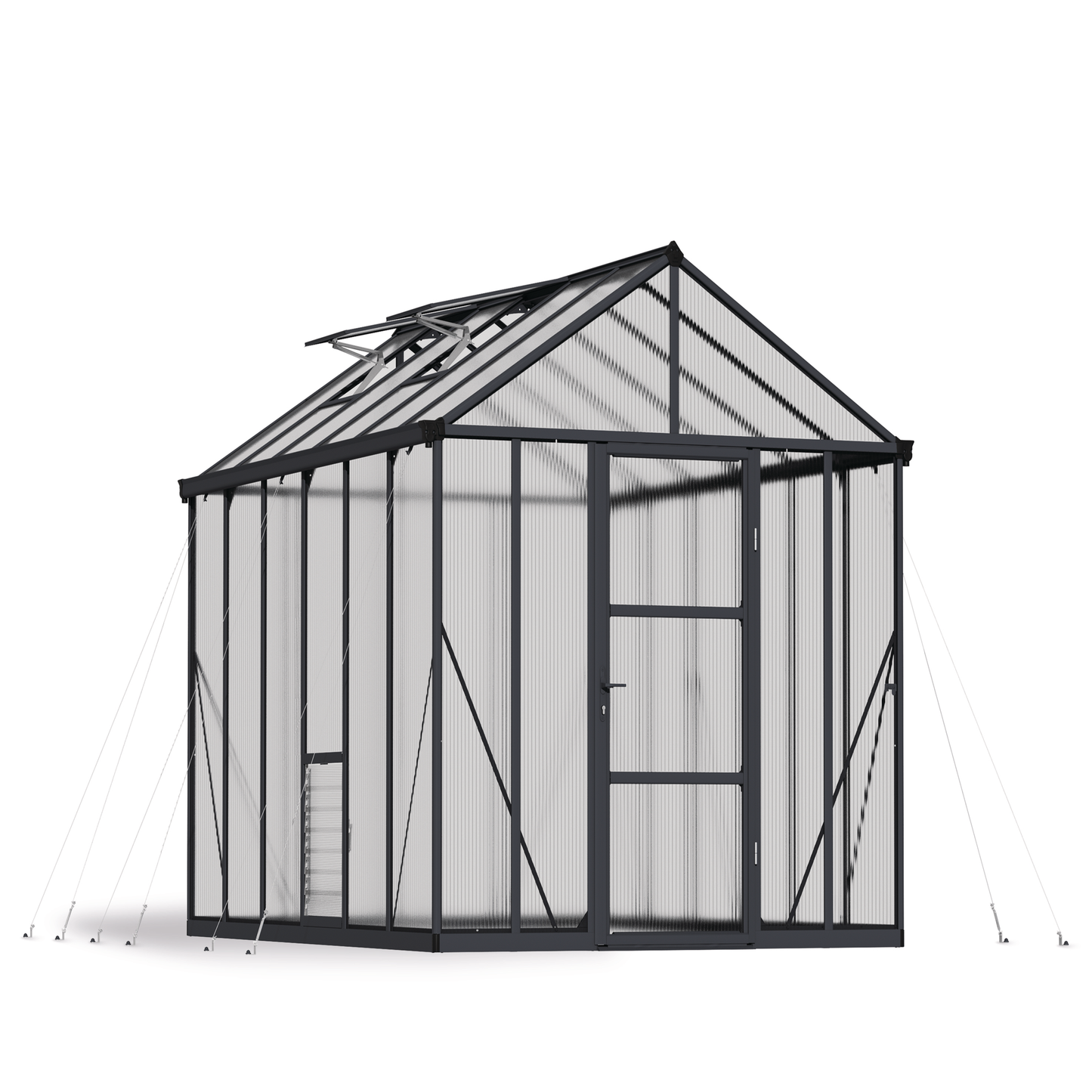 Kasvihuone Glory 9,2 m2, harmaa runko, Palram - Canopia
