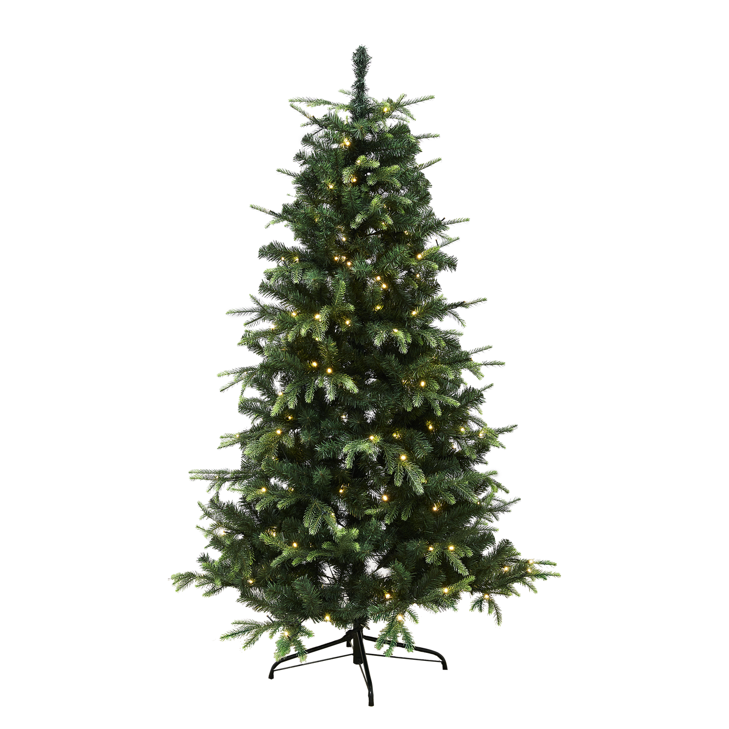Joulukuusi PE/PVC "VIGA", Luokka A, 140x96 cm valoilla NORDIC WINTER