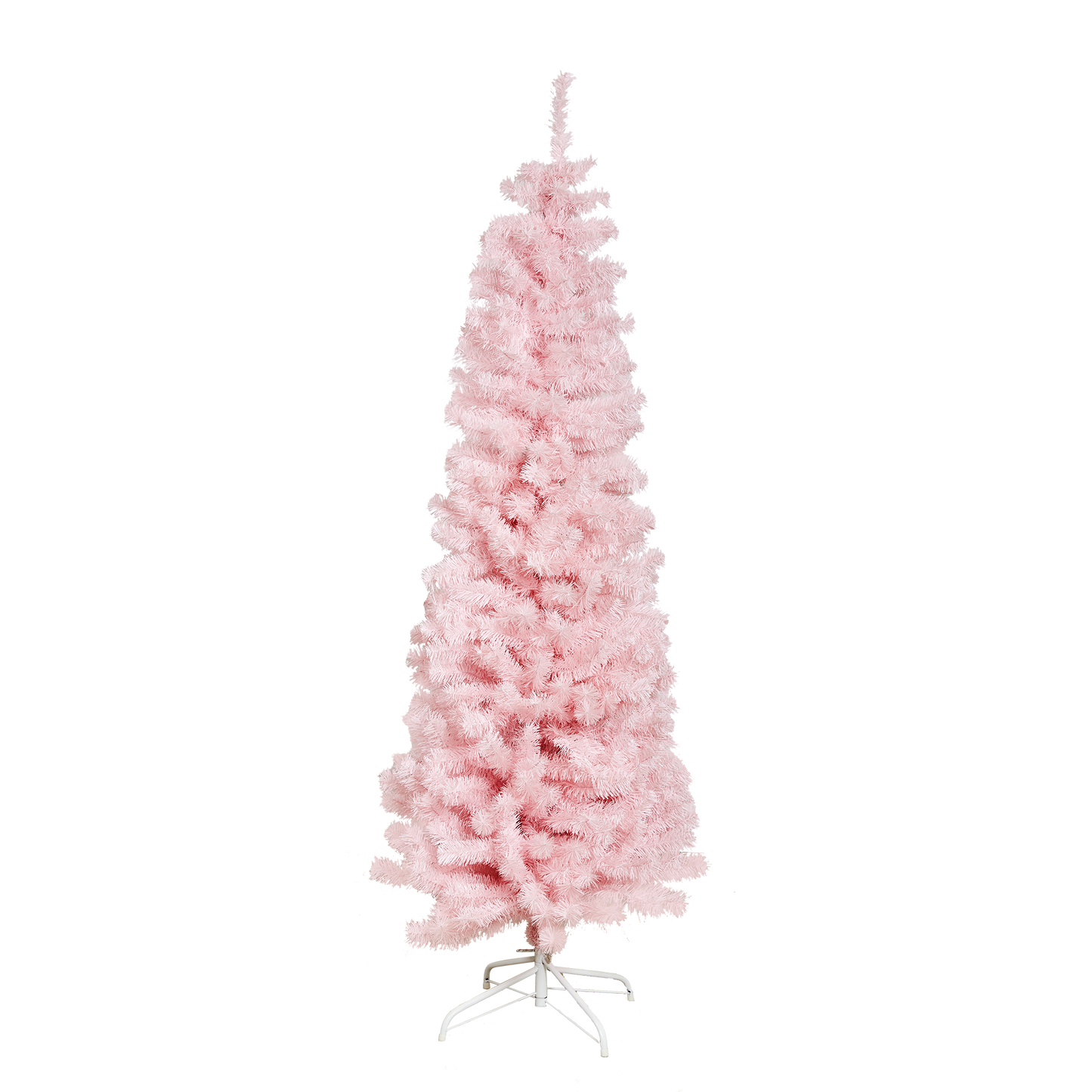 Joulukuusi Kapea PVC "BLING", Luokka C 180 x 68 cm ilman valoja, vaal.pun NORDIC WINTER