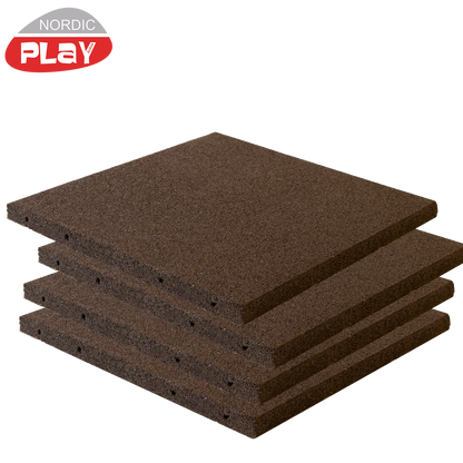 Kumilaatta 50 x 50 x 3 cm musta NORDIC PLAY Active 30 m2 - 120 kpl.