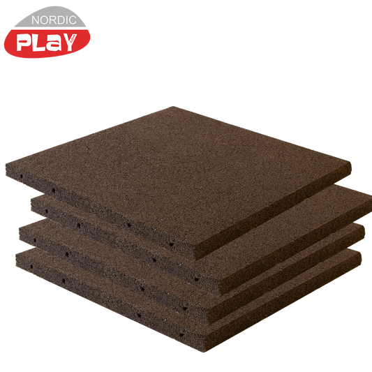 Kumilaatta 50 x 50 x 3 cm musta NORDIC PLAY Active 30 m2 - 120 kpl.