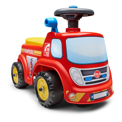 Paloauto ride-on säilytystilalla, ratti ja äänitorvi FALK