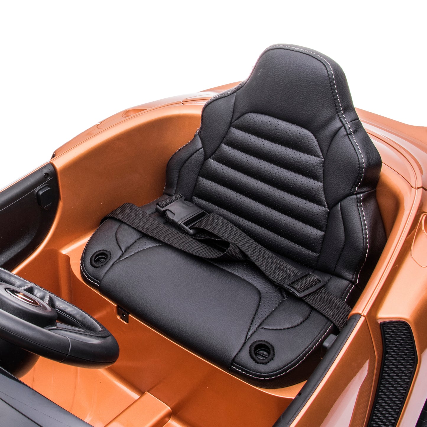 Sähköauto McLaren GT 12V4,5AH, EVA-renkaat, nahkaistuin, BT, spraymaalattua kuparia NORDIC PLAY