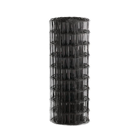 Puutarha-aita, 0% PVC, musta, 5 x 10 cm, 80 cm x 10 m