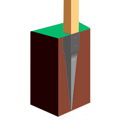 5 kpl erä, ECO Tolpan maakiila 71 x 71 x 750 mm