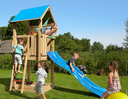 Leikkitornikokonaisuus Jungle Gym Castle 2.1 sininen liukumäki