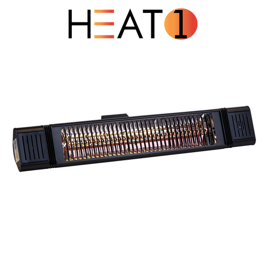 Terassilämmitin ECO Plus-line 1500 W, musta HEAT1