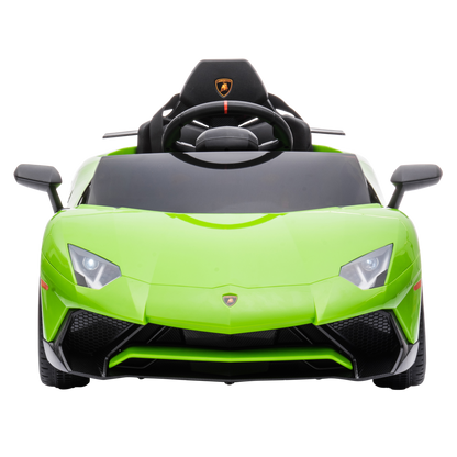 Sähköauto Lamborghini Aventador, 12V, limenvihreä, NORDIC PLAY