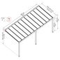 Terassikatos Stockholm 3,4 x 8,1 m, antrasiitti Palram - Canopia