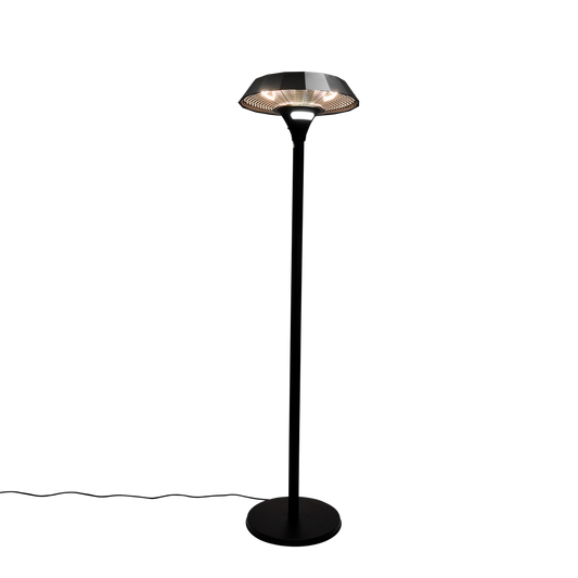 Terassilämmitin, lattiamalli 'Ufo' 800/1300/2100 W HA, kaukos HORTUS