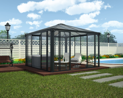 Paviljonki Palermo 3600 seinä/ovisarja Palram - Canopia