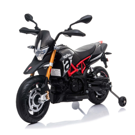 Aprilia Dorsoduro 900 sähkömoottoripyörä 12 V, musta NORDIC PLAY