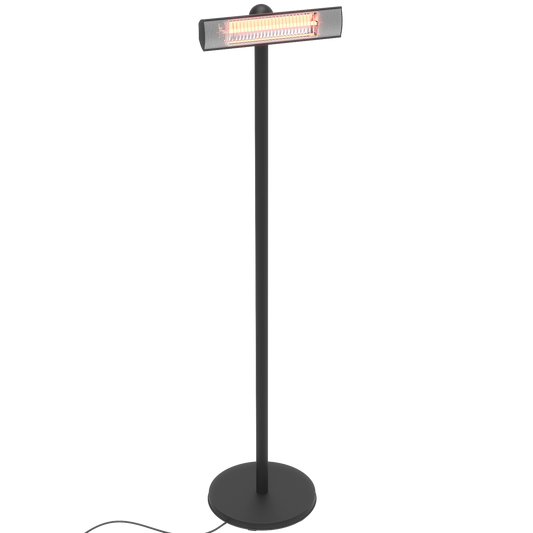 Terassilämmitin, lattiamalli 1500 W GT, musta HORTUS