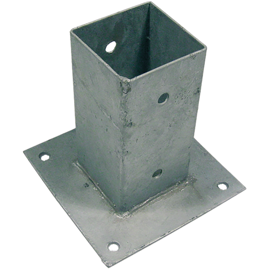 5 kpl erä, Tolpan jalka, galv., 91 x 91 x 150 mm