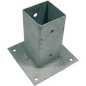 5 kpl erä, Tolpan jalka, galv., 91 x 91 x 150 mm