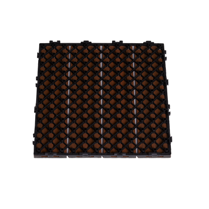 Terrance deck tiles composite 30 x 30 cm 4 kpl., tiikinvärinen HORTUS