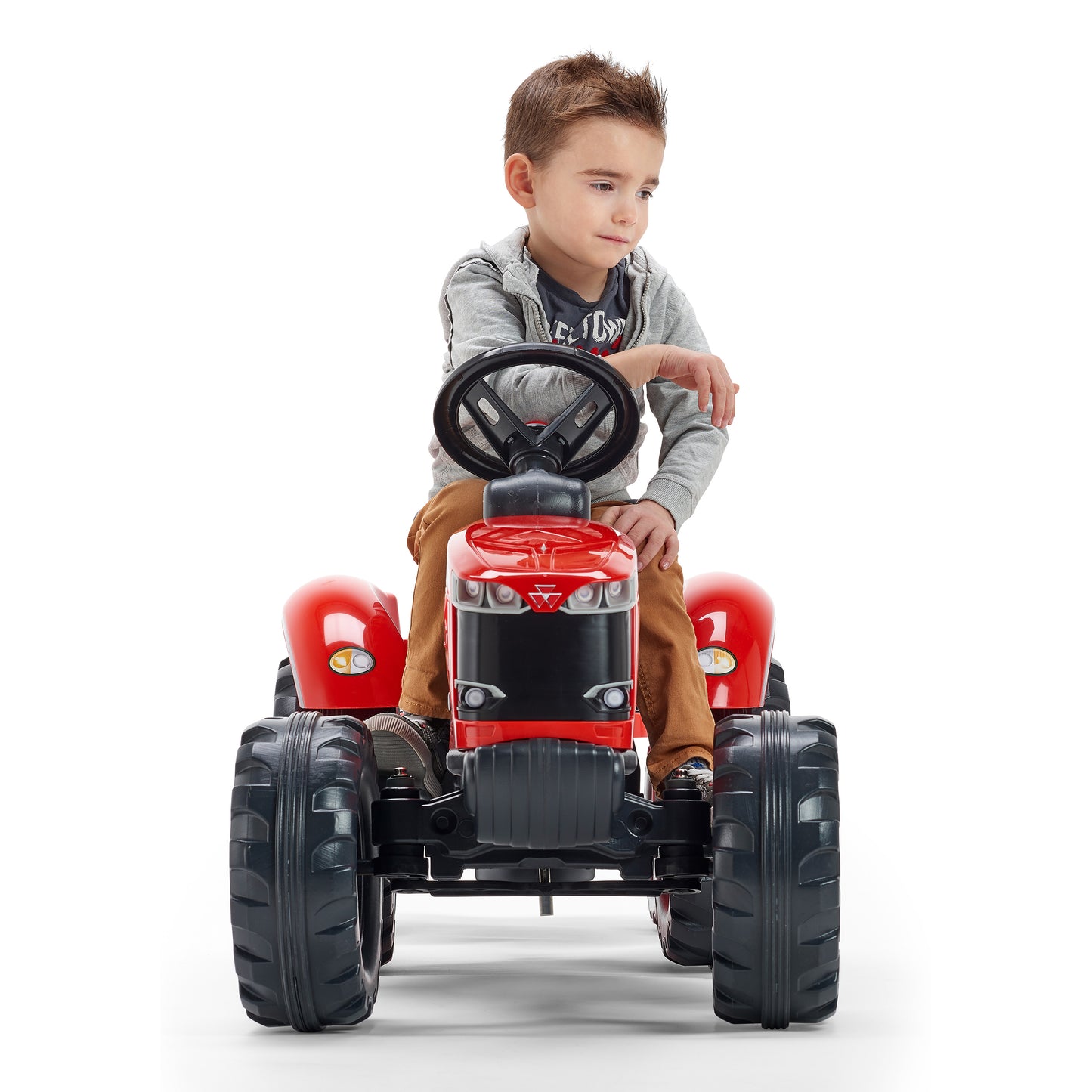 Traktori peräkärryllä FALK Massey Ferguson