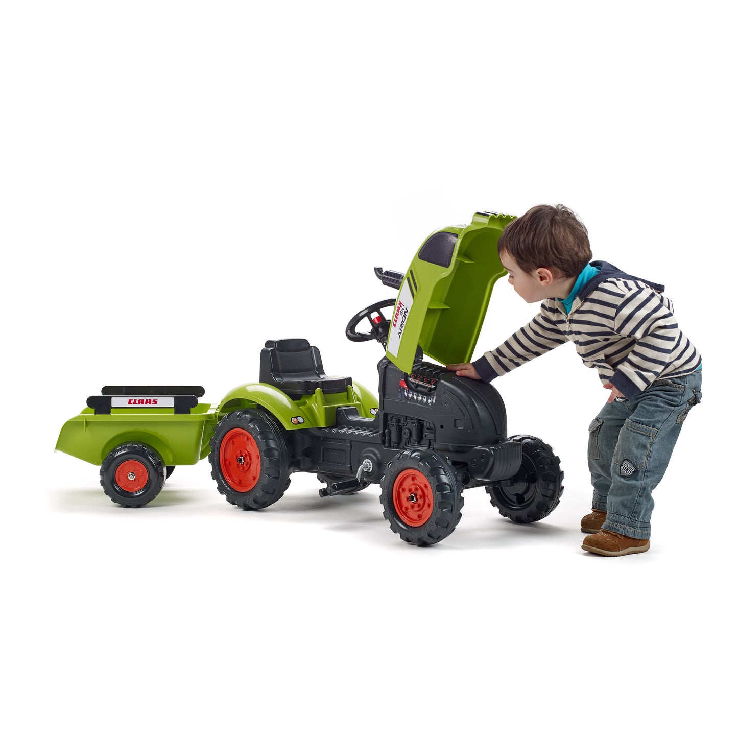 Traktori peräkärryllä FALK Claas