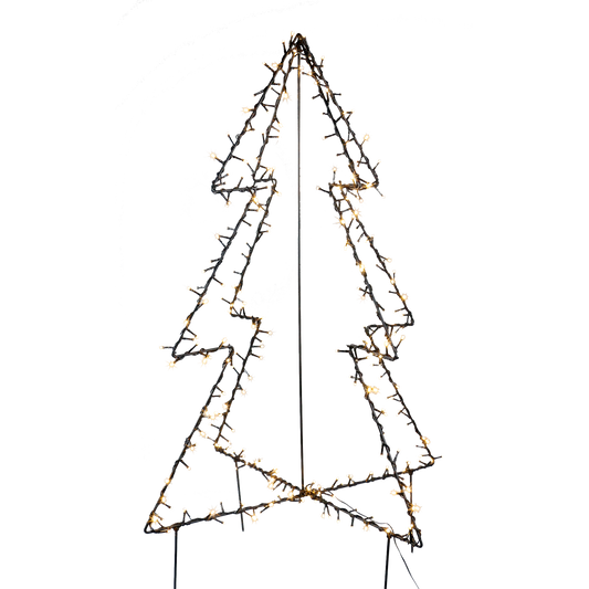 Metallinen joulukuusi, 120 cm, 130 LED -valoa NORDIC WINTER