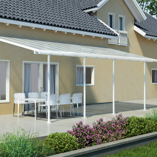 Terassikatos-setti Feria 28,5 m2, valkoinen Palram - Canopia